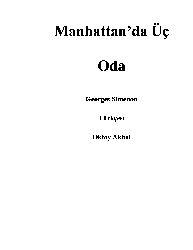 Manhattanda Üç Oda-Georges Simenon-Oktay Akbal-2003-308s