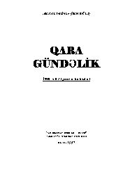 Qara Gündelik-1990 Il Igirmi Yannvar-Ismayıl Verliyev-Ömeroğlu-Baki-1997-60s