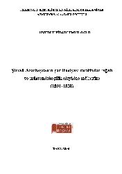 Şumali Azerbaycanın Çar Rusyası Terefinden Işqali Ve Mustemlekeçilik Eleyhine Mubarize-1801-1828-Umudlu Vidadi Umudoğlu-Baki-2004-102s