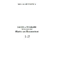 Jacob Ve Grimm Masalları-1-2-Grimm Qardeşler-168s