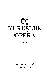 3 Qurushluq Opera-Bertolt Brecht-1989-35s