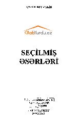 Seçilmiş Eserleri-Qasımbey Zakir-Baki-2005-201s