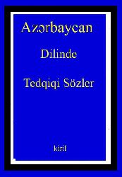 Azərbaycan Dilinde Tedqiqi Sözler