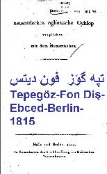 Tepegöz-Fon Diş-Ebced-Berlin-1815 تپه گؤز-فون ديتس