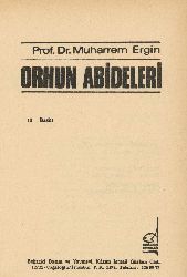 Orxun Abideleri-Muharrem Ergin-1989-189s