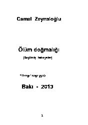 Ölüm Doğmalığı-Camal Zeynaloğlu-Baki-2013-180s