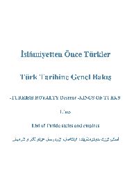 İslamiyetden Önce Türkler-Türk Tarixine Genel Baxış-Eski Türk Devletlerinin Sırayla Adları
