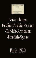 Vocabularies-English-Arabic-Persian-Turkish-Armenian-Kurdish-Syriac-Paris-1920