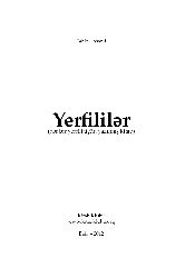 Yerfilliler-Her Bir Yerfili Üçün Yazılan Kitab-Tahir Hasanlı-Baki-2012-144s