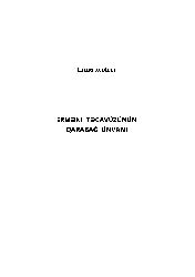 Ermeni Tecavüzünün Qarabağ Ünvanı-İlham Xudiyev-2010-162s