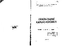 Cenubi Qafqaz Hikumeti-Ahmed Ender Gökdemir-1998-289s