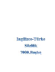 Ingilizce-Türke Sözlük-7000.Bashliq-277s