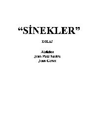 Sinekler-Kolaj-Aiskhylos-Sartre-Jean Genet-2007-43s