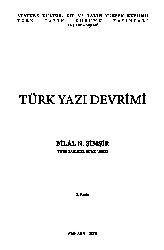 Türk Yazı Devrimi-Bilal N.şimşir-1992-508s