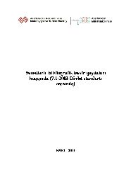 Senedlerin Bibliyoqrafik Tesvir Qaydalari Haqqında-7-1-2003 Devlet Standartı Esasında-Baki-2011-47s