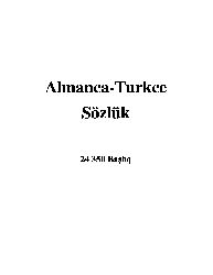Almanca-Türkce Sözlük-24 350 Başlıq-952s