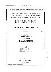 Kitabeler-Ismayıl Heqqi Uzunçarşılı-1927-299s