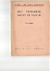 Eski Türklerde Heyet Ve Teqvim-Fatin Gökmen-1937-45s