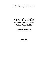Atatürkün Tamim-Telqiraf Ve Beyannameleri-IV-2006-559s