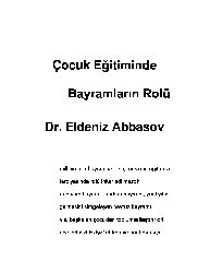 Cocuq Eğitiminde Bayramların Rolu-Eldeniz Abbasov-2013-36s