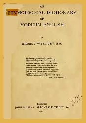 An Etymological Dictionari Of Modern Engilish