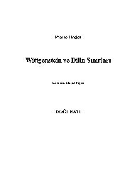 Wittgenstein Ve Dilin Sınırları-Pierre Hadot-Murad Ershen-2006-111s