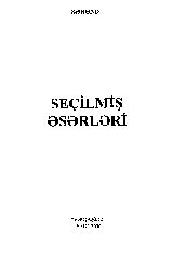 Sehend-Bulut Qaraçorlu-Sechilmish Eserleri-Baki-2006-280s