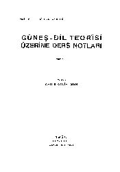 Güneş-Dil Teorisi Üzerine Ders Notlari-Ebdulqadir Inan-1936-83s+ Anadolu Ağızlarında Güzel Adlandırma Örnekleri (Şerif Ali Bozqaplan)+