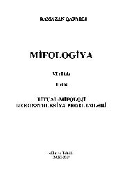 Ritual Mifolojya-Mifologiya-2-Rikonstruqsiya problemleri-Remezan Qafarlı-Baki-2019-432