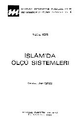 İslamda Ölçü Sistimleri-Walther Hinz-Acar Sevim-1990-91s