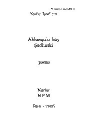 Nesibe Israfilqızı-Poema-Abbasqulu Bey Shadlinski-Baki-2006-28s