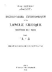 Dictionnaire Etymologique Grec-Fransaca