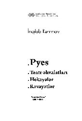 Piyesler-Hikayeler-Rivayetler-Inqilab Kerimov-Baki-2011-376s