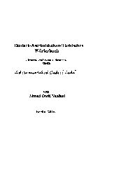Almanca Azərbaycan Türkcəsində Sözlük -  Deutsch Aserbaidschan Türkisches Wörterbuch