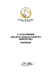II.Uluslararası Cocuq Ve Genclik Edebiyati Simpozyumu-Tacetdin Şimşek-2015-771s