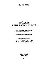 Çaghdaş Azerbayacan Türkcesi-Morfolojya-Q.Ş.Kazımo 2010 399