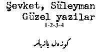 Güzel Yazılar-1-2-3-4-Süleyman Şevket-Ebced-1338