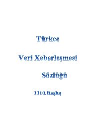 Türkce Veri Xeberleşmesi Sözlüğü-1110. Başlıq -124s