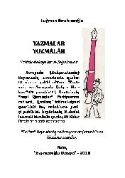Yazmalar Yozmalar-Luqman Satirik Hikayeler Ve Felyetonlar-Ibrahimoğlu-Baki-2018-192s