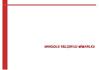 Anadolu Selcuqlu Dönemi Camileri 1-2 102s