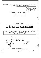 Tercümeli Latince Qrameri-Faruq Zeki Perek-1968-276s