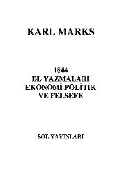 Min844-El Yazmalari-Ekonomi Politik Ve Felsefe-Karl Marks-154s