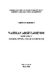 Vatikan Arşivlerinde Saxlanan Azerbaycana Aid Elyazmalar-Ferid Elekberli-Baki-2014-75s