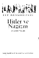 Hitler Ve Nazizm-Claude David-Hüseyin Boysan-2005-127s