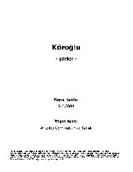 Koroğlu Şiirler-2004-47