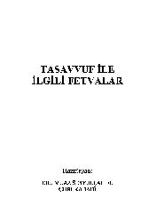 Tasavvuf Ile Ilgili Fetvalar-Ebu Muaz Seyfullah El Çubuqabadi-Türkce-566s