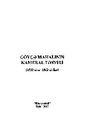 Göyce Mahalının Kameral Tesviri-1831-1841-Nazir Ehmedli-Baki-2017-292s
