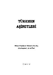 Türkmen Eşiretleri- Fraylic-Ravling-Çiğdem Onal-1334h-434s